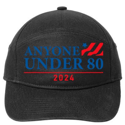 Anyone Under 80 2024 FUNNY 7-Panel Snapback Hat