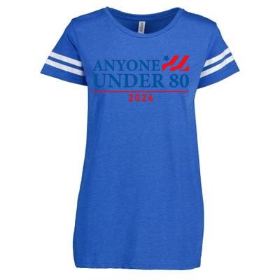 Anyone Under 80 2024 FUNNY Enza Ladies Jersey Football T-Shirt