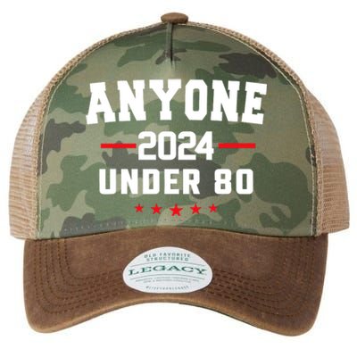 Anyone Under 80 2024 Funny Legacy Tie Dye Trucker Hat