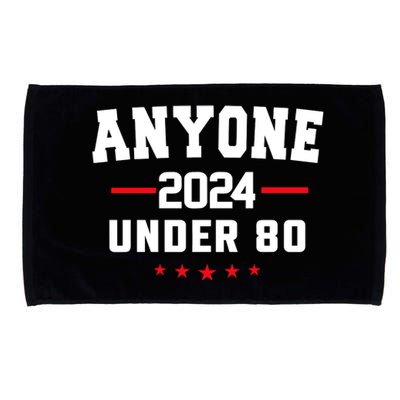 Anyone Under 80 2024 Funny Microfiber Hand Towel