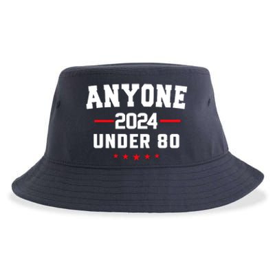 Anyone Under 80 2024 Funny Sustainable Bucket Hat