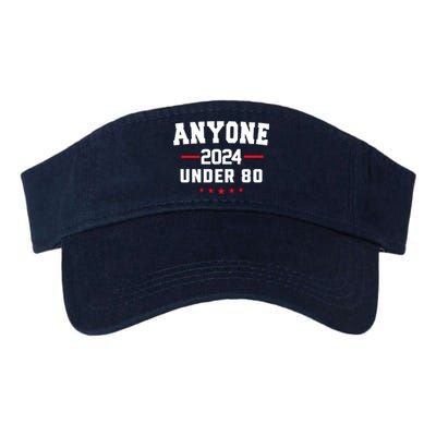 Anyone Under 80 2024 Funny Valucap Bio-Washed Visor