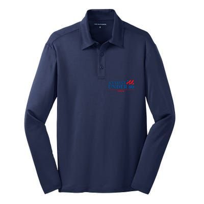 Anyone Under 80 2024 FUNNY Silk Touch Performance Long Sleeve Polo