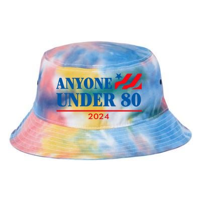 Anyone Under 80 2024 Funny Tie Dye Newport Bucket Hat