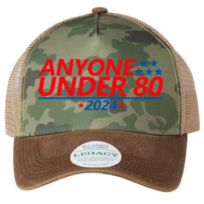 Anyone Under 80 2024 Funny Legacy Tie Dye Trucker Hat