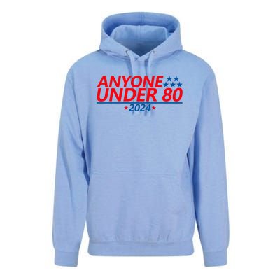 Anyone Under 80 2024 Funny Unisex Surf Hoodie