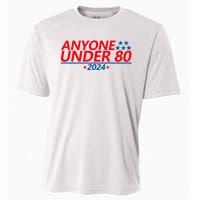 Anyone Under 80 2024 Funny Cooling Performance Crew T-Shirt