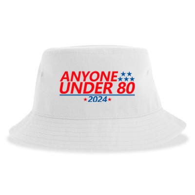 Anyone Under 80 2024 Funny Sustainable Bucket Hat