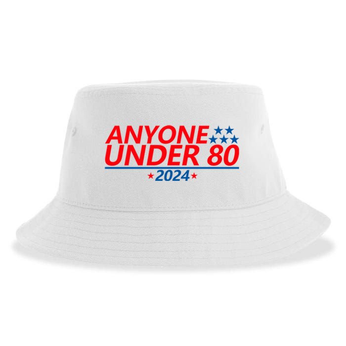 Anyone Under 80 2024 Funny Sustainable Bucket Hat