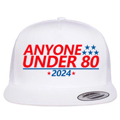 Anyone Under 80 2024 Funny Flat Bill Trucker Hat