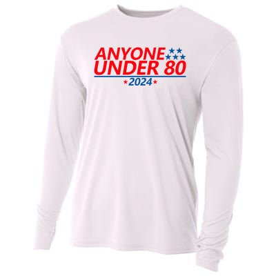 Anyone Under 80 2024 Funny Cooling Performance Long Sleeve Crew