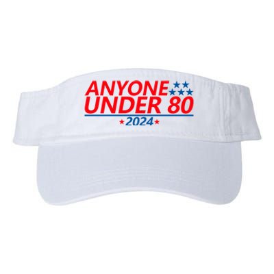 Anyone Under 80 2024 Funny Valucap Bio-Washed Visor