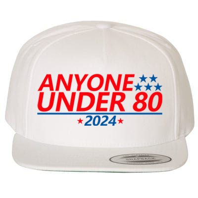 Anyone Under 80 2024 Funny Wool Snapback Cap