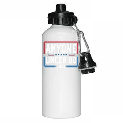 Anyone Under 80 2024 Funny President Election Vote Aluminum Water Bottle 