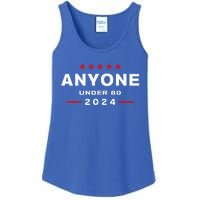 Anyone Under 80 2024 FUNNY Ladies Essential Tank