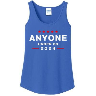 Anyone Under 80 2024 FUNNY Ladies Essential Tank