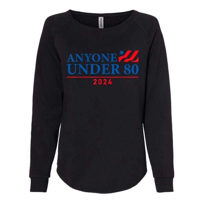 Anyone Under 80 2024 FUNNY Womens California Wash Sweatshirt