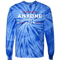 Anyone Under 80 2024 FUNNY Tie-Dye Long Sleeve Shirt