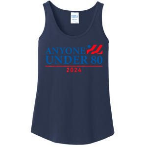 Anyone Under 80 2024 FUNNY Ladies Essential Tank