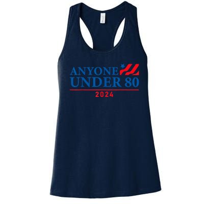 Anyone Under 80 2024 FUNNY Women's Racerback Tank