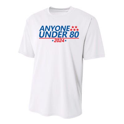 Anyone Under 80 2024 FUNNY Performance Sprint T-Shirt