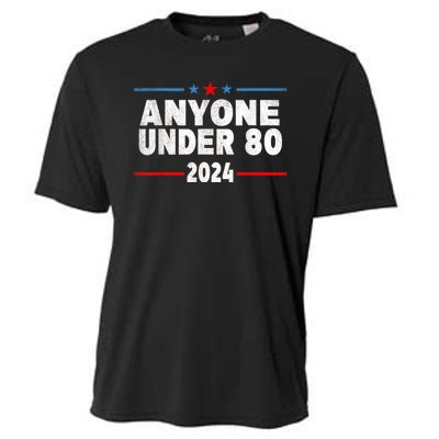 Anyone Under 80 2024 Funny President Election Vote Cooling Performance Crew T-Shirt