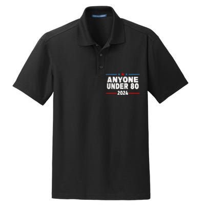 Anyone Under 80 2024 Funny President Election Vote Dry Zone Grid Polo