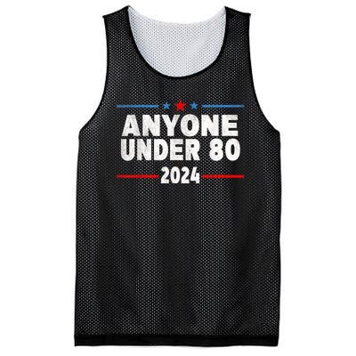 Anyone Under 80 2024 Funny President Election Vote Mesh Reversible Basketball Jersey Tank