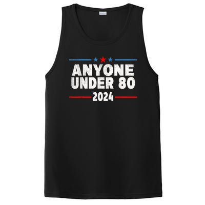 Anyone Under 80 2024 Funny President Election Vote PosiCharge Competitor Tank