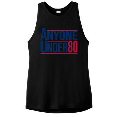 Anyone Under 80 2024 Funny President Election Vote Ladies PosiCharge Tri-Blend Wicking Tank