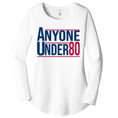 Anyone Under 80 2024 Funny President Election Vote Women's Perfect Tri Tunic Long Sleeve Shirt