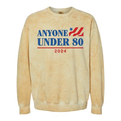 Anyone Under 80 2024 Colorblast Crewneck Sweatshirt