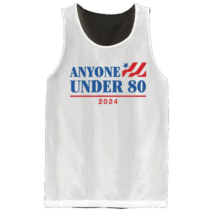 Anyone Under 80 2024 Mesh Reversible Basketball Jersey Tank