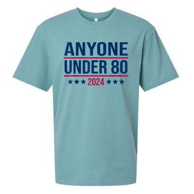 Anyone Under 80 2024 Funny President Election Vote Sueded Cloud Jersey T-Shirt