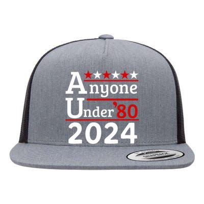 Anyone Under 80 2024 Flat Bill Trucker Hat