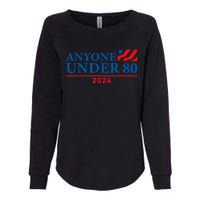 Anyone Under 80 2024 FUNNY Womens California Wash Sweatshirt