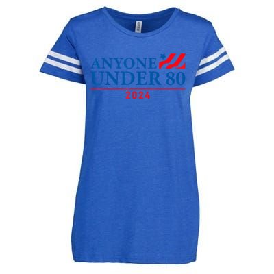 Anyone Under 80 2024 FUNNY Enza Ladies Jersey Football T-Shirt