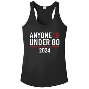 Anyone Under 80 2024 Funny Political Gift Ladies PosiCharge Competitor Racerback Tank