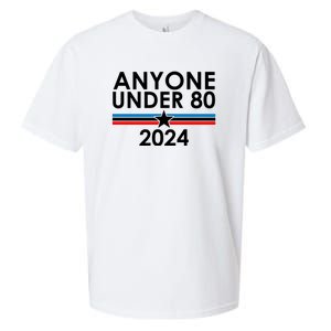 Anyone Under 80 2024 Funny Political Sueded Cloud Jersey T-Shirt