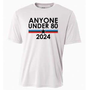 Anyone Under 80 2024 Funny Political Cooling Performance Crew T-Shirt