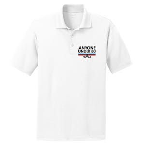 Anyone Under 80 2024 Funny Political PosiCharge RacerMesh Polo