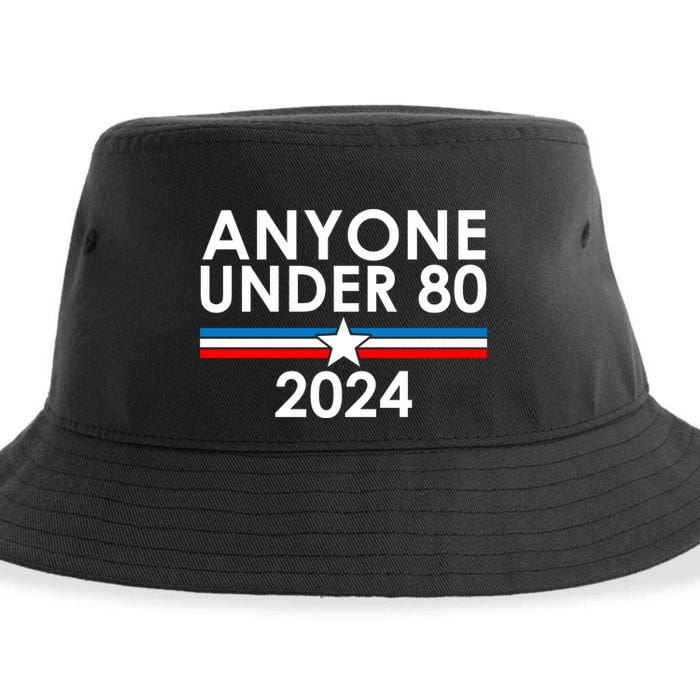 Anyone Under 80 2024 Funny Political Sustainable Bucket Hat
