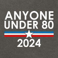 Anyone Under 80 2024 Funny Political Cotton Canvas Backpack