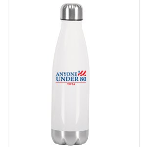 Anyone Under 80 2024 Funny Political Stainless Steel Insulated Water Bottle