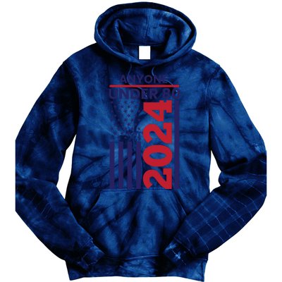 Anyone Under 80 Funny 2024 Tie Dye Hoodie