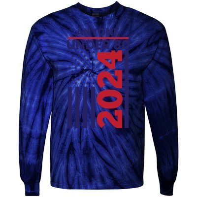 Anyone Under 80 Funny 2024 Tie-Dye Long Sleeve Shirt