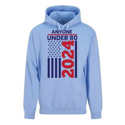 Anyone Under 80 Funny 2024 Unisex Surf Hoodie