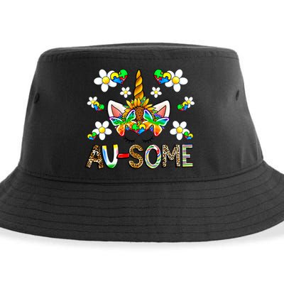 Ausome Unicorn Autism Awareness Neurodiversity Celebration Gift Sustainable Bucket Hat