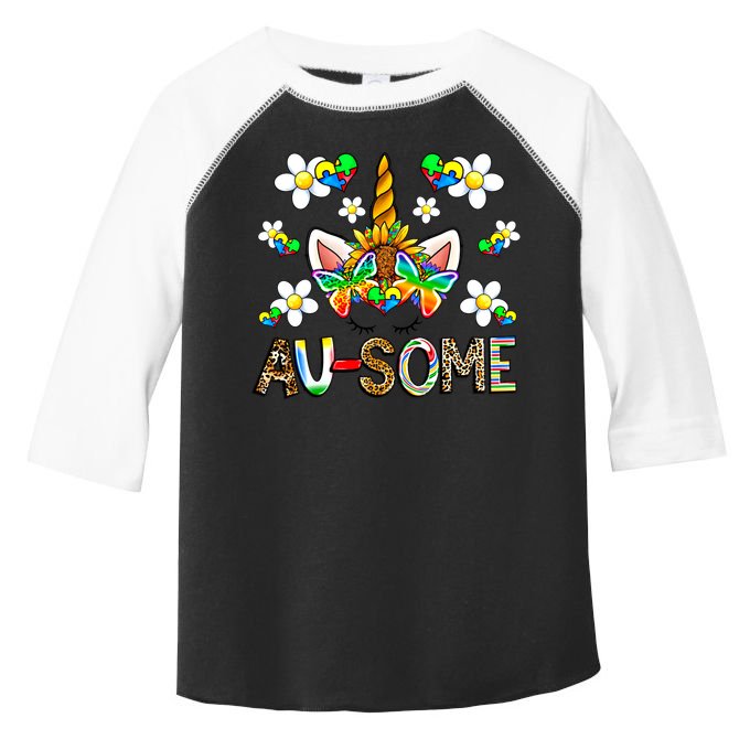 Ausome Unicorn Autism Awareness Neurodiversity Celebration Gift Toddler Fine Jersey T-Shirt