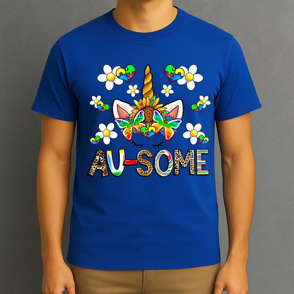 Ausome Unicorn Autism Awareness Neurodiversity Celebration Gift T-Shirt